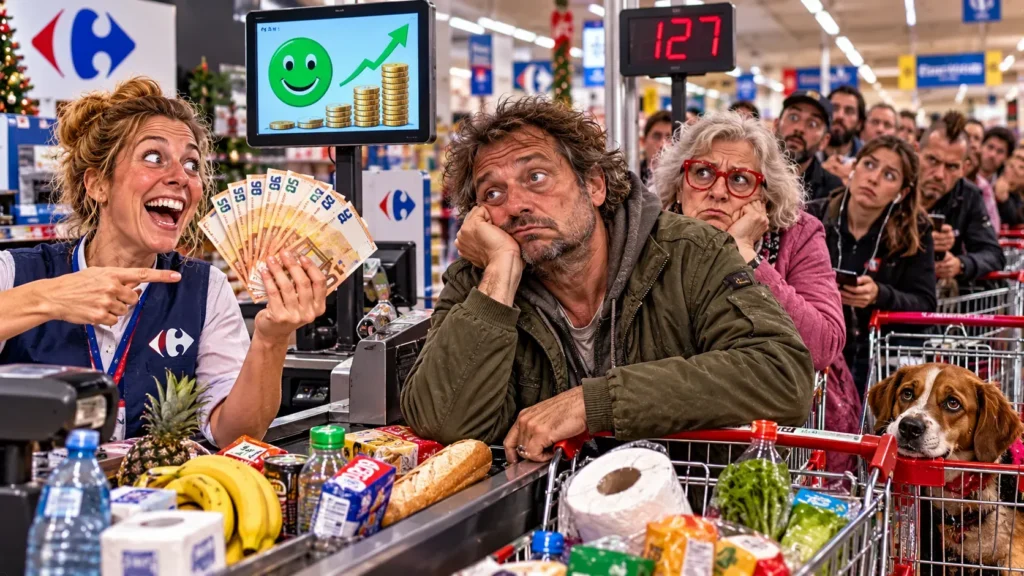 Révolution dans la grande distribution : les supermarchés vont rémunérer les attentes interminables en caisse