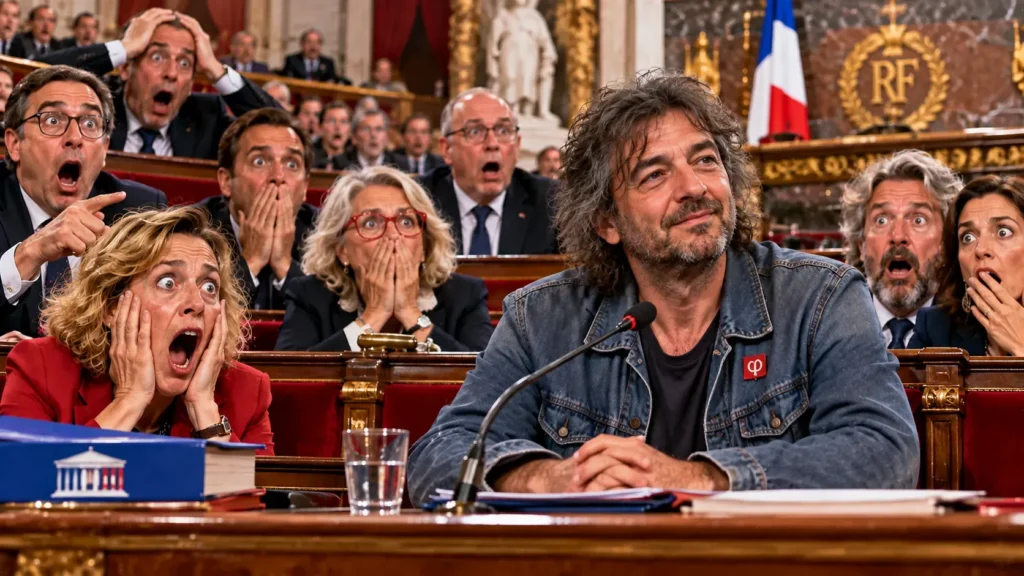 Anomalie au Palais-Bourbon : une vidéo virale montre un député LFI calme et parlant sans hurler