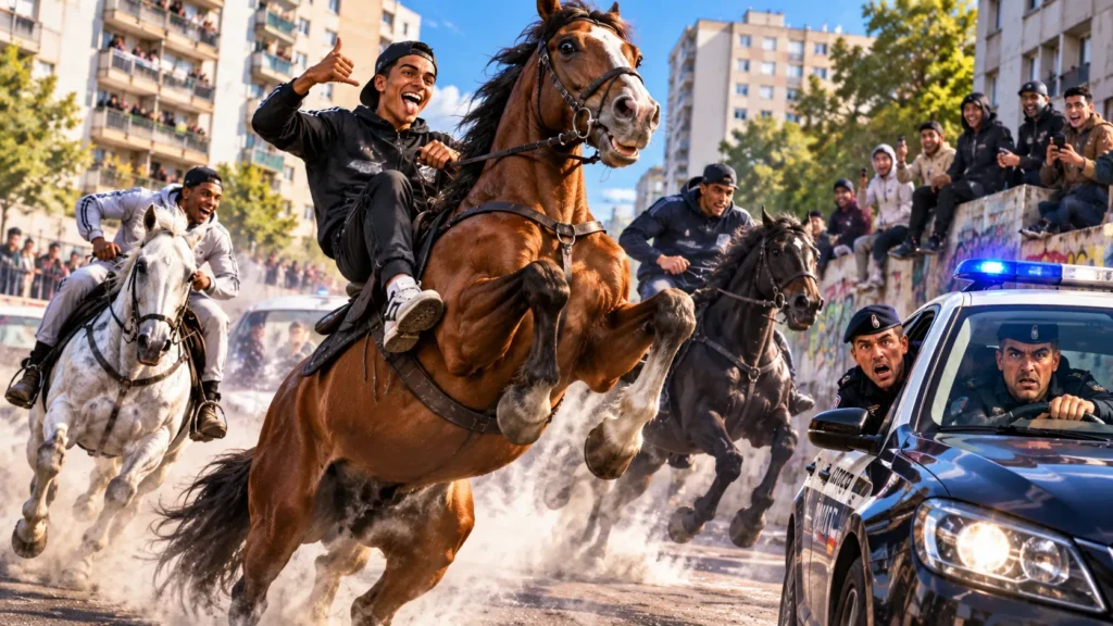 Le gouvernement prévoit des chevaux pour remplacer les scooters des rodéos urbains !