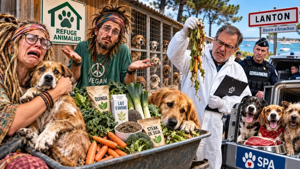 3 260 chiens retrouvés morts mardi soir près d'Arcachon en Gironde dans un chenil vegan et sans gluten