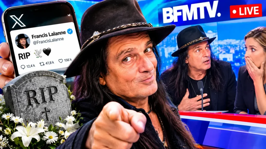 Annoncé mort sur Twitter, Francis Lalanne confirme lui-même en direct son décès sur BFMTV