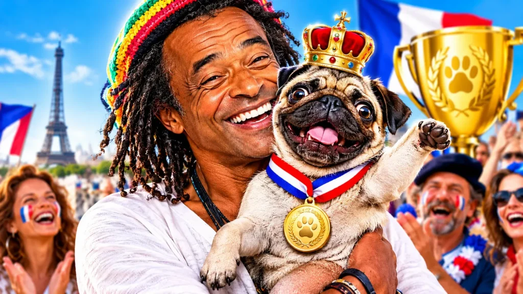 Fucklefisc, le facétieux carlin de Yannick Noah, élu personnalité préférée des Français en 2026