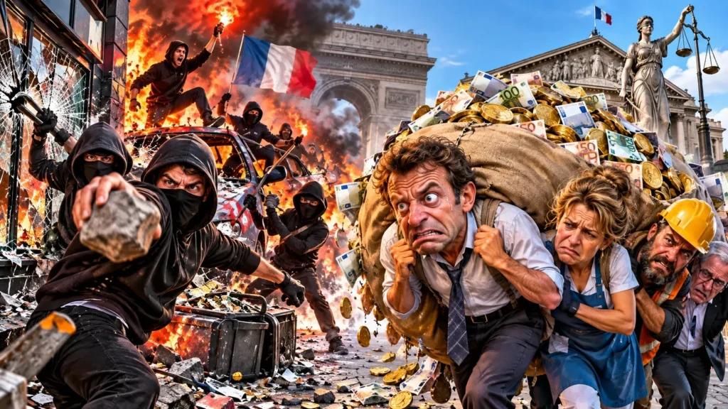 Image d'Émeutes et de contribuables sous pression
