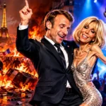 Le couple Macron danse entre flammes et paillettes