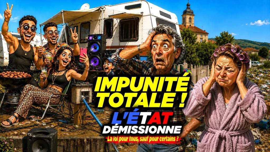 Image de gens du voyage chez vous sans gêne