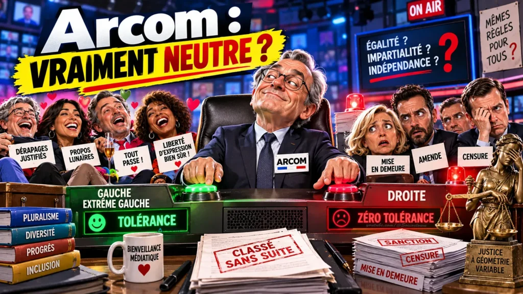 Image satirique de l'Arcom